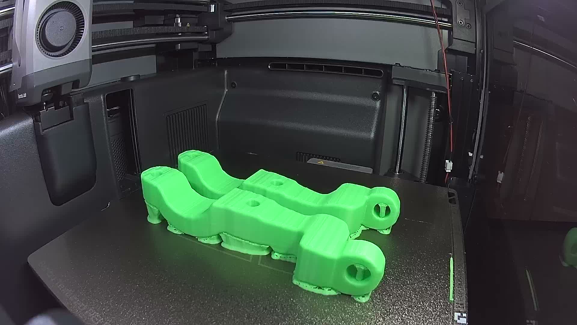 Bambu Green PLA Basic 3D print timelapse