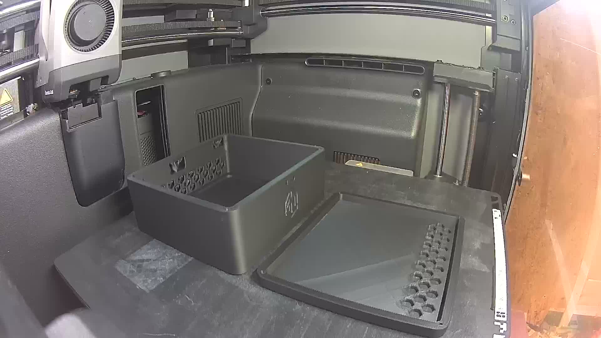 Black PLA Basic 3D print timelapse