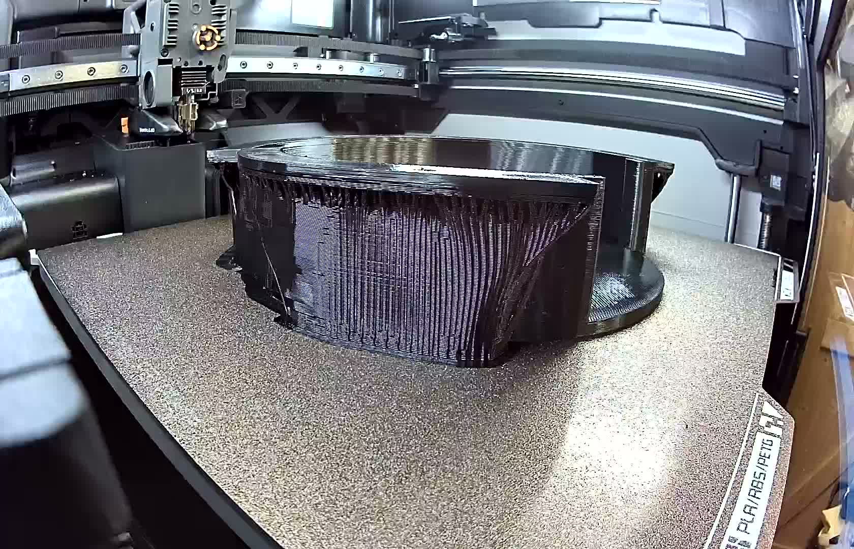 Black PETG HF 3D print timelapse