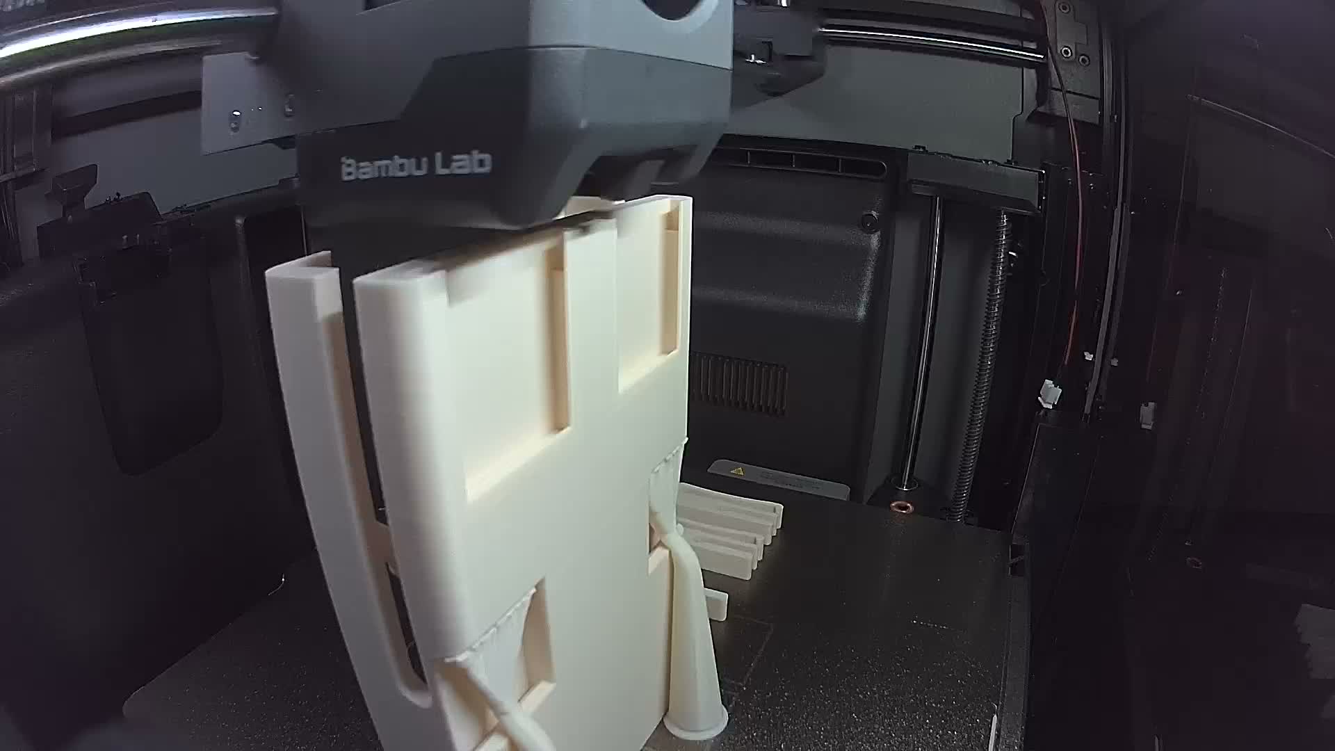 Beige PLA Basic 3D print timelapse