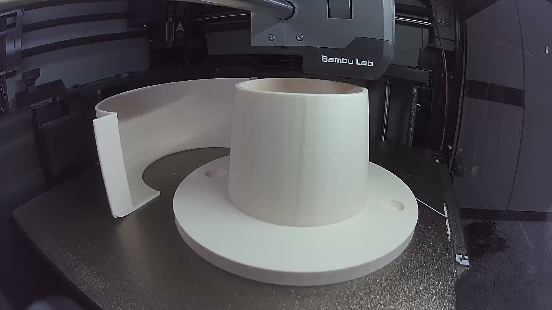 Beige PLA Basic 3D print timelapse