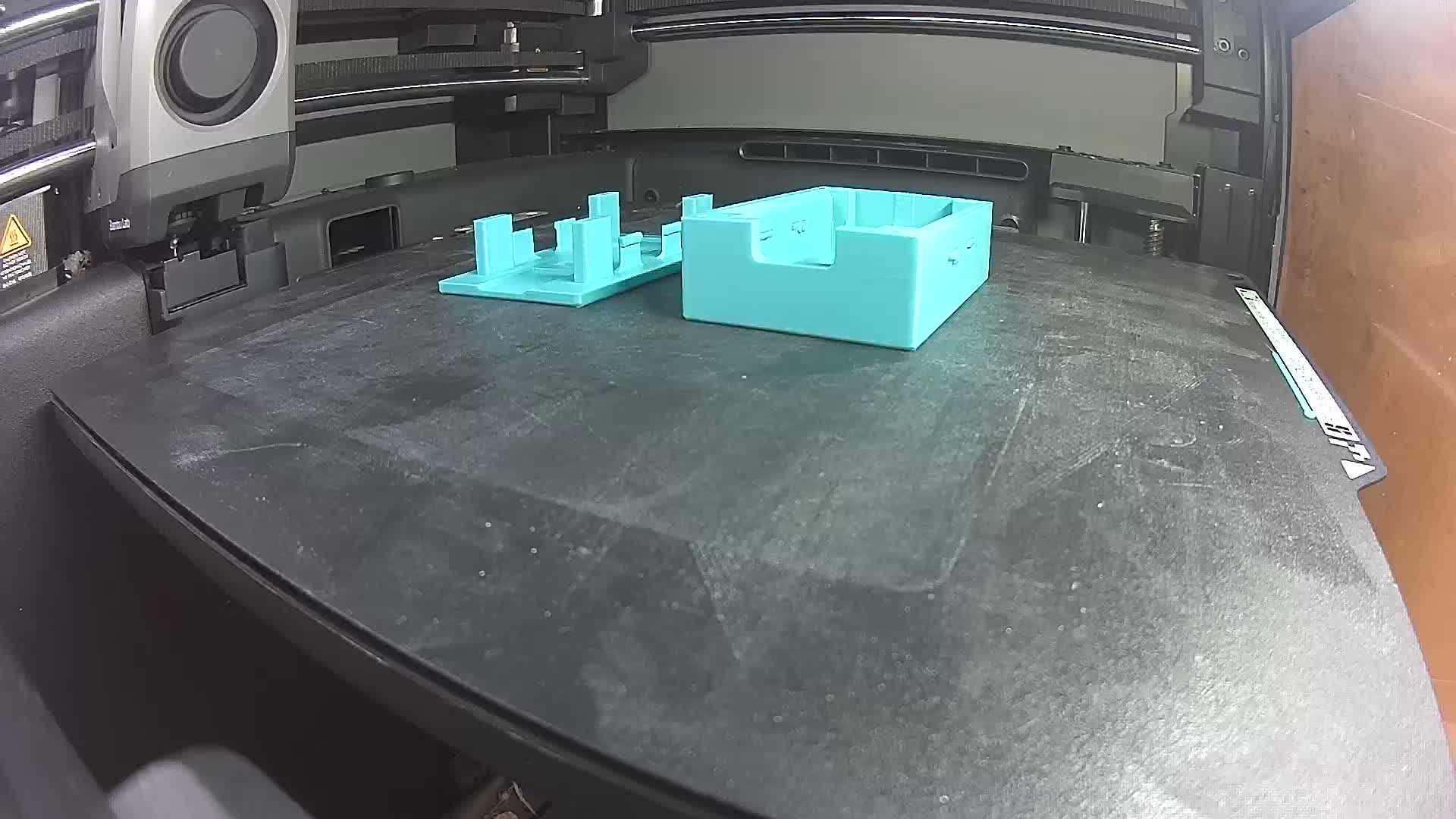 Turquoise PLA Basic 3D print timelapse
